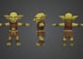 create 3d low poly character models, rigging, and animation for game assets